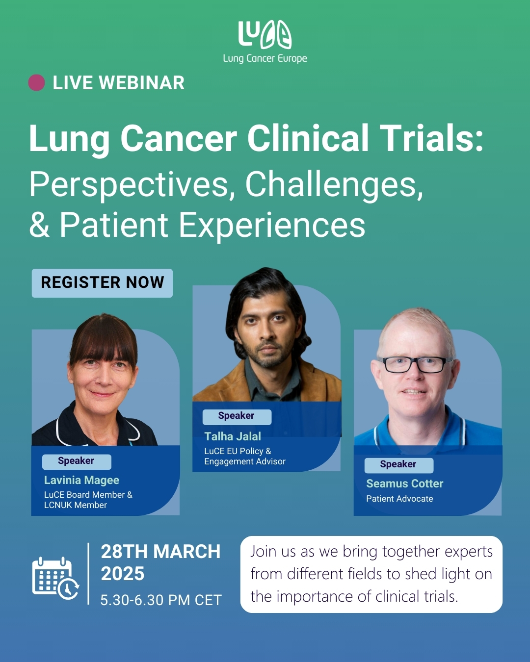 LuCE Webinar on Clinical Trials: Perspectives, Challenges, and Patient Experiences